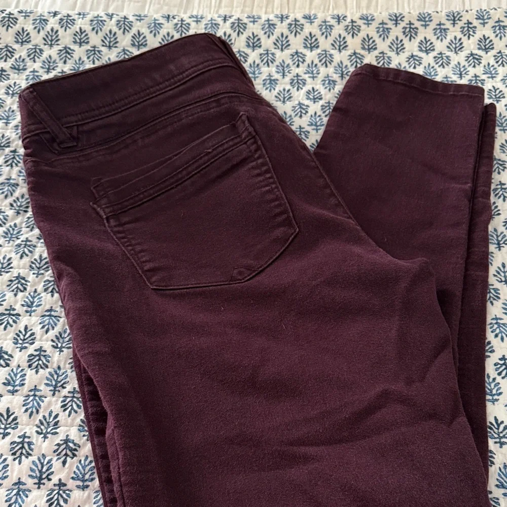 Democracy Women's Rich Burgundy Skinny Jeans - Picture 3 of 3